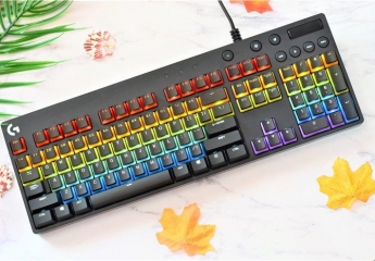 颜高手感好,多彩键帽,罗技G610彩色键帽机械游戏键盘