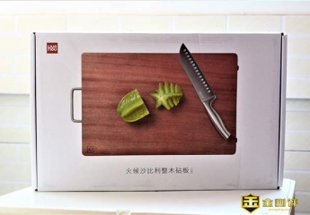 切菜板怎么选?看看火候沙比利乌檀木整木砧板