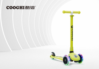 【金测评】试用第180期 宝的新年礼物:COOGHI酷骑V1发光滑板车免费试用