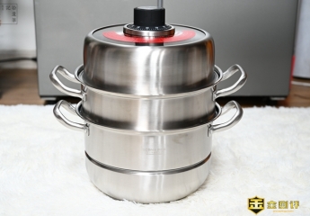 【金测评】用料扎实蒸煮全能的蒸锅，还有定时功能，康巴赫防干烧省心蒸锅上手